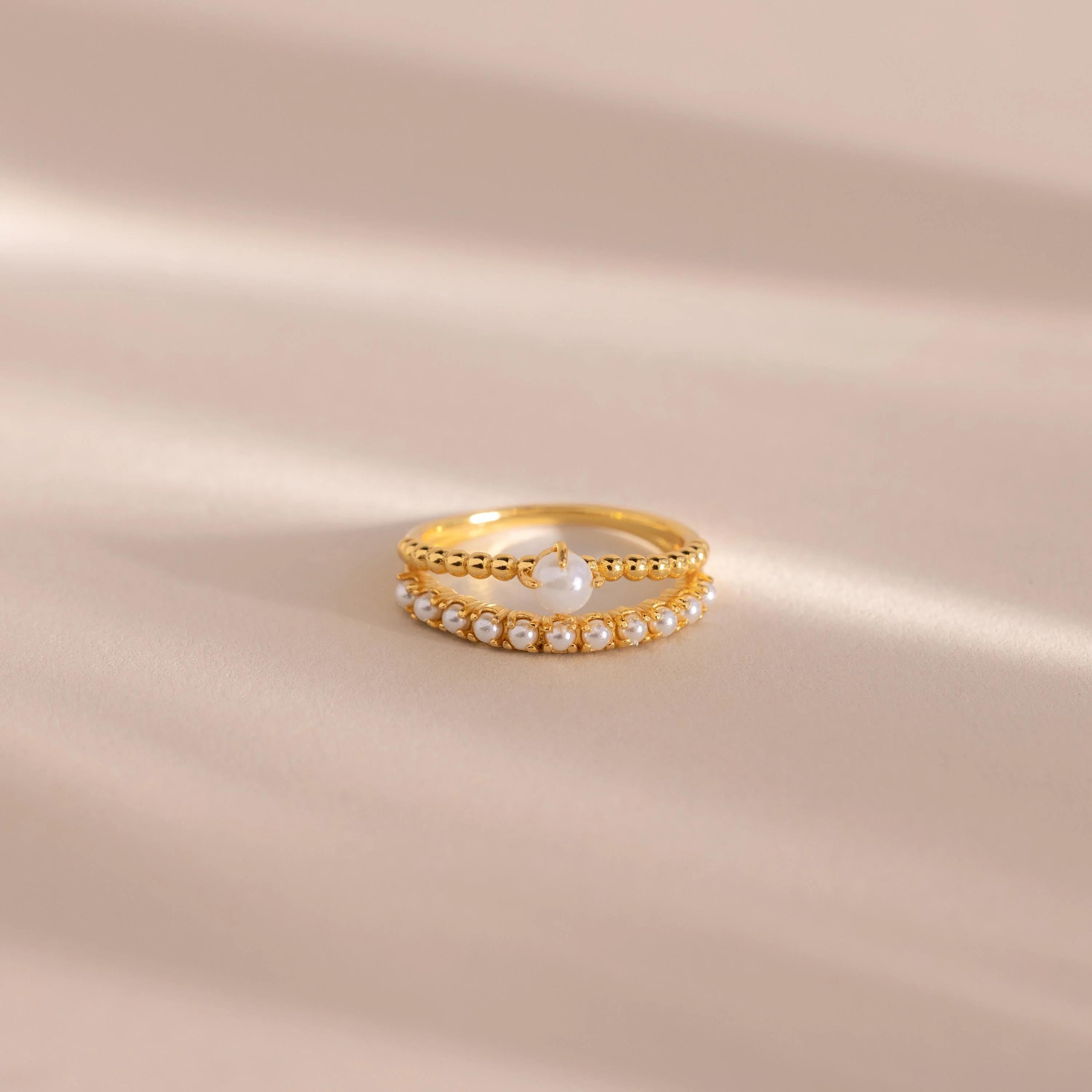 Anillo Pearl Duo