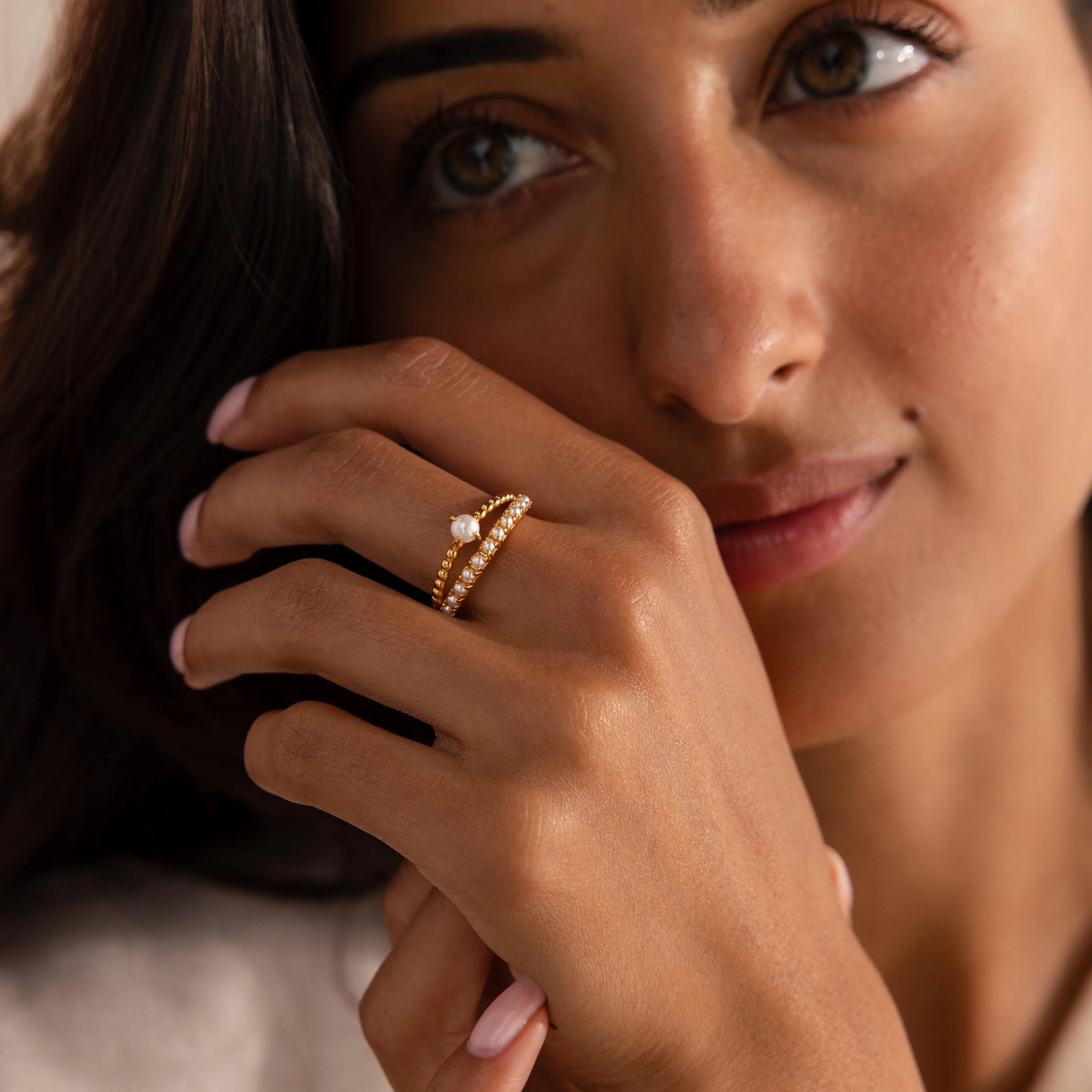 Anillo Pearl Duo