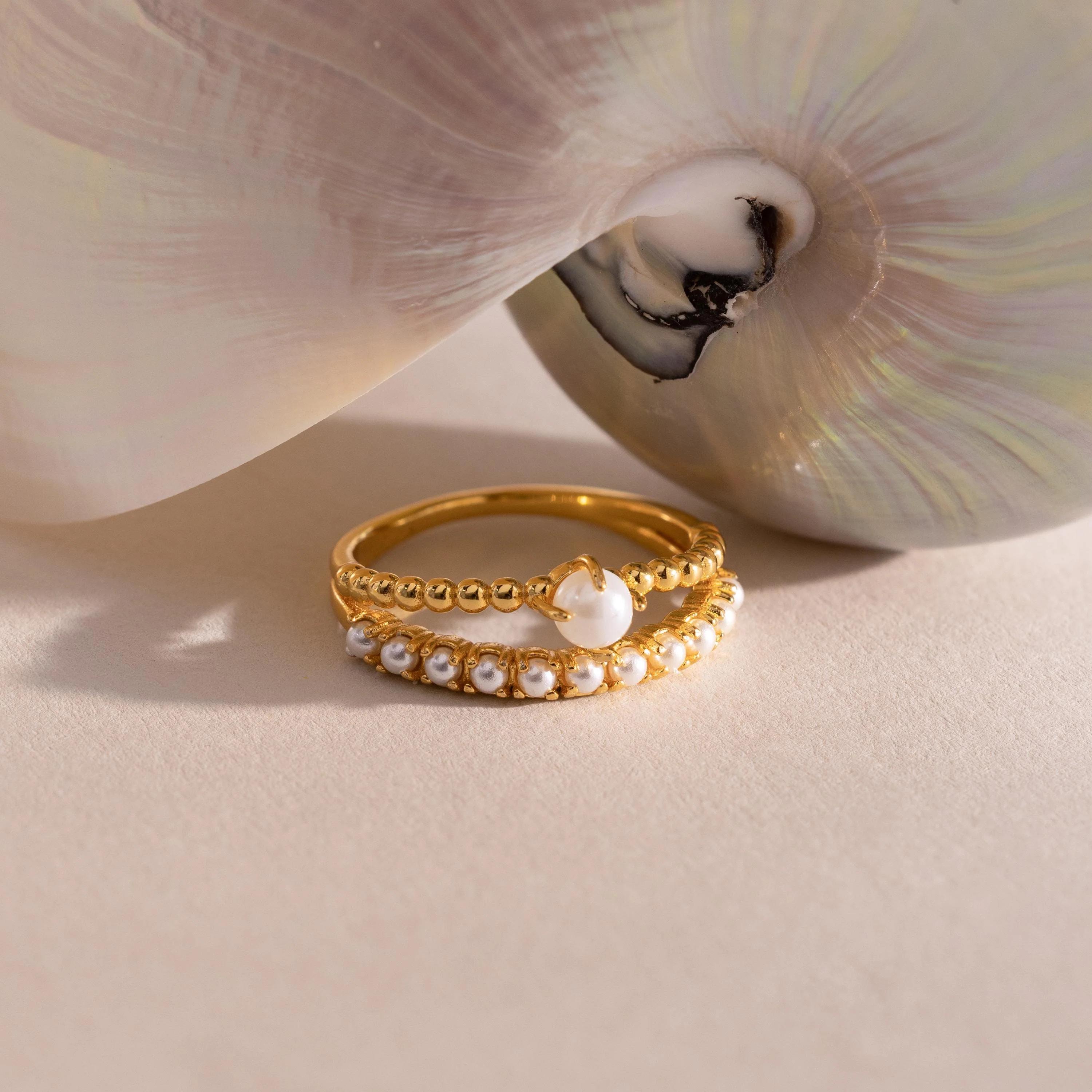 Anillo Pearl Duo