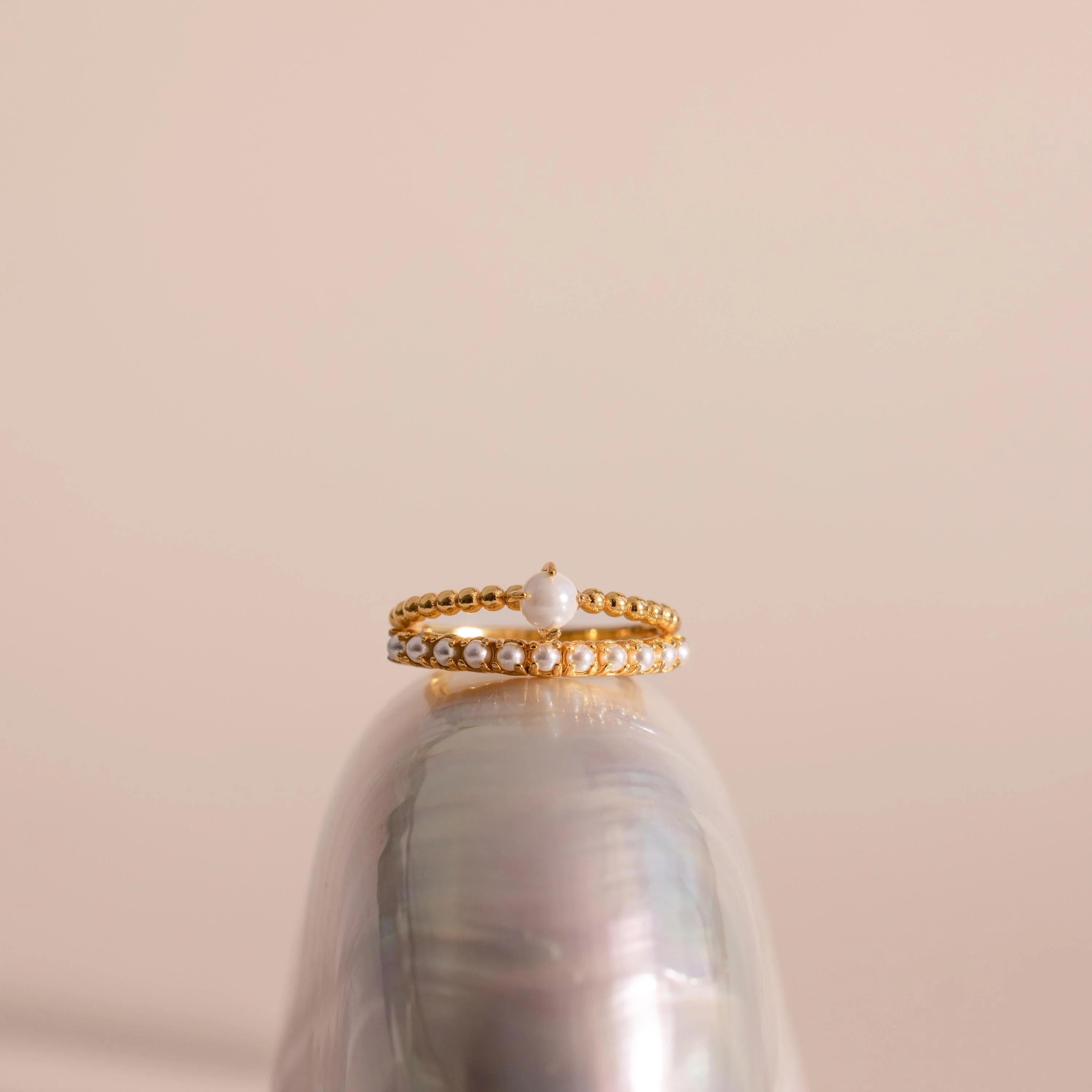 Anillo Pearl Duo