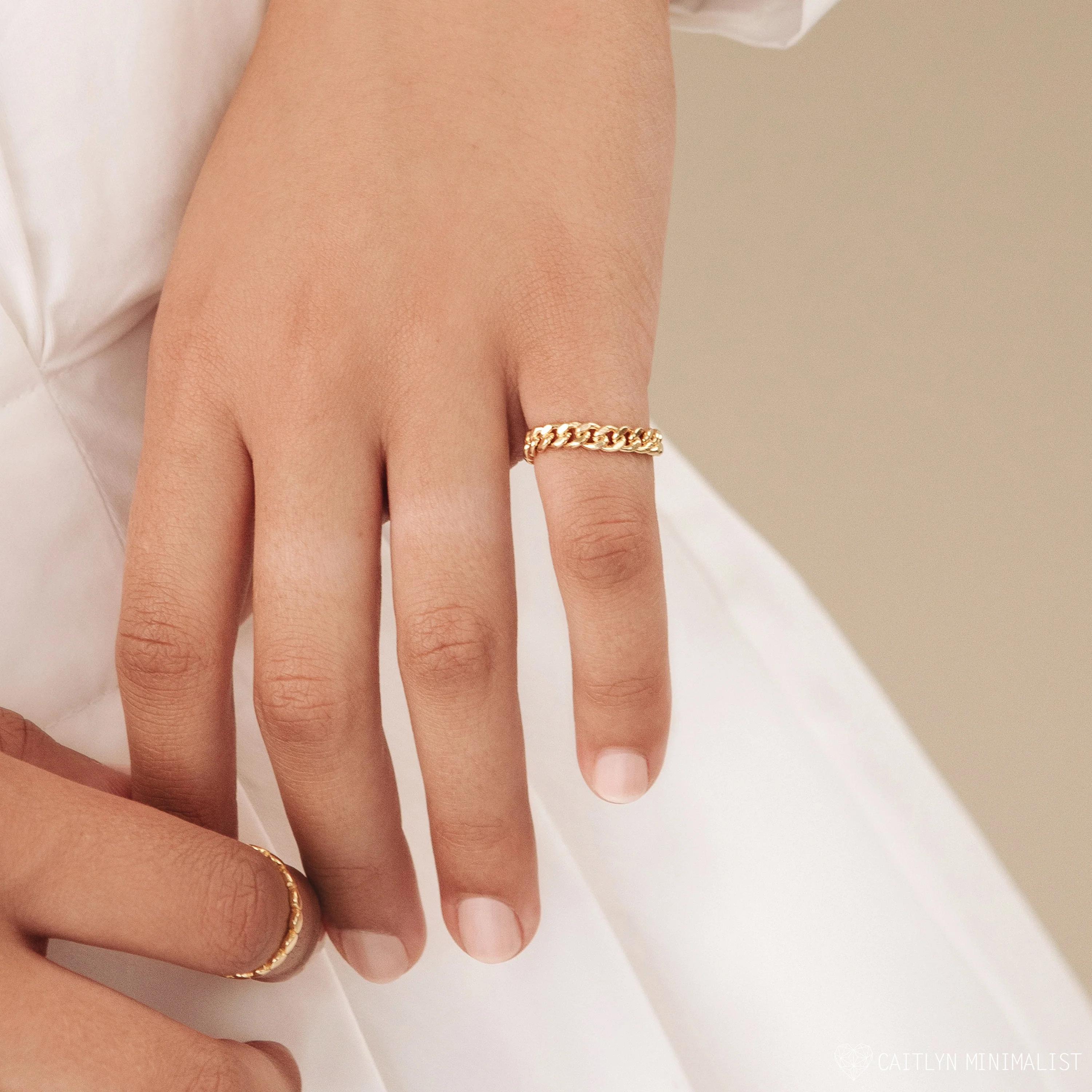 Anillo Curb Chain