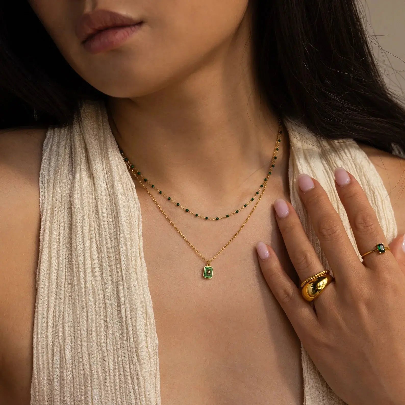 COLLAR NORTH STAR BIRTHSTONE