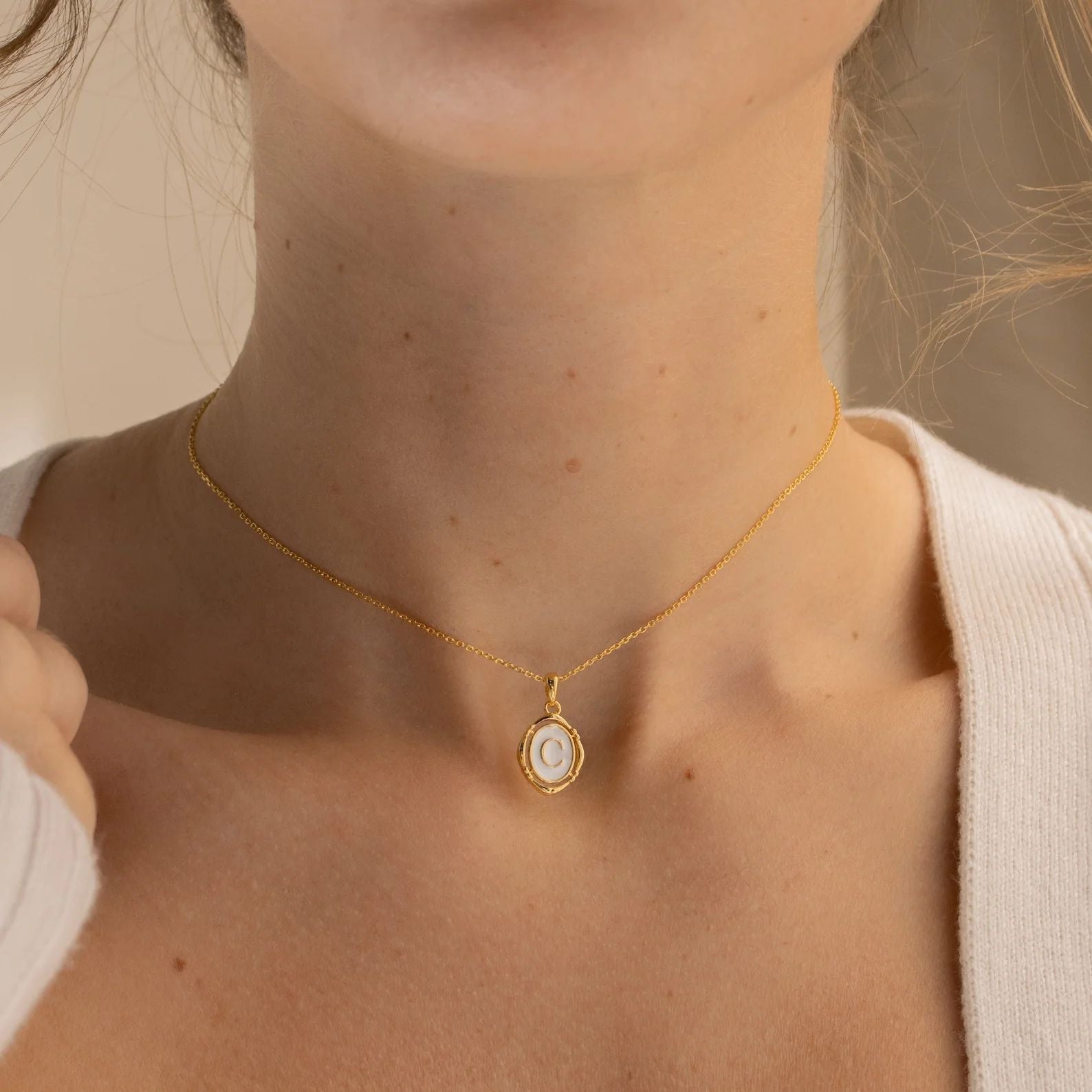 Collar Initial Pendant
