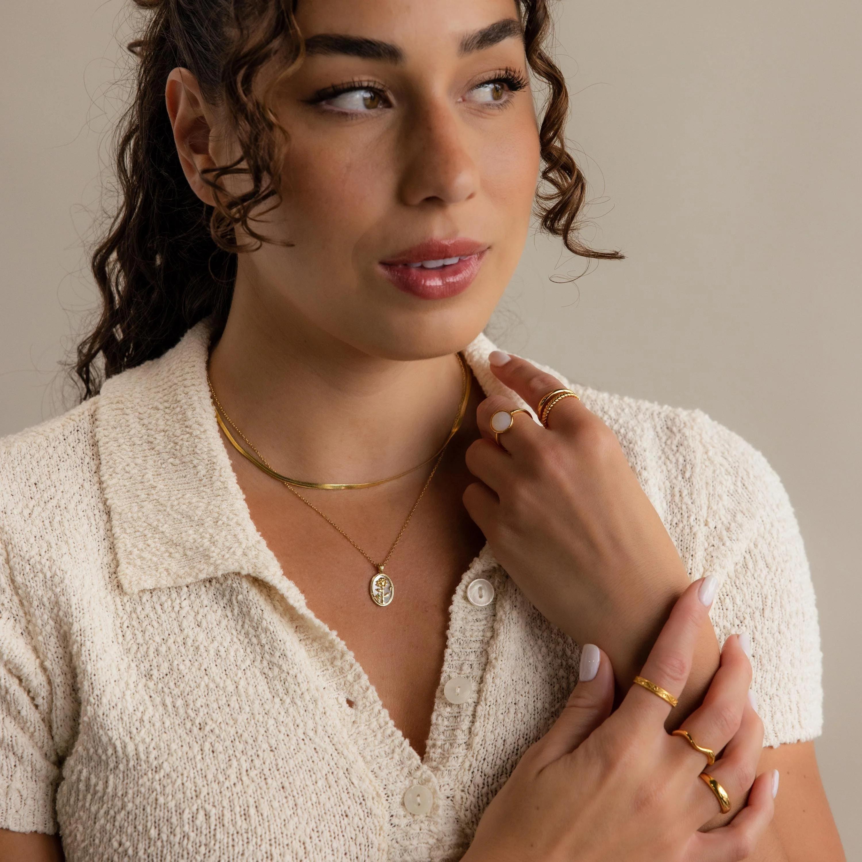Collar Pearl BirthFlower