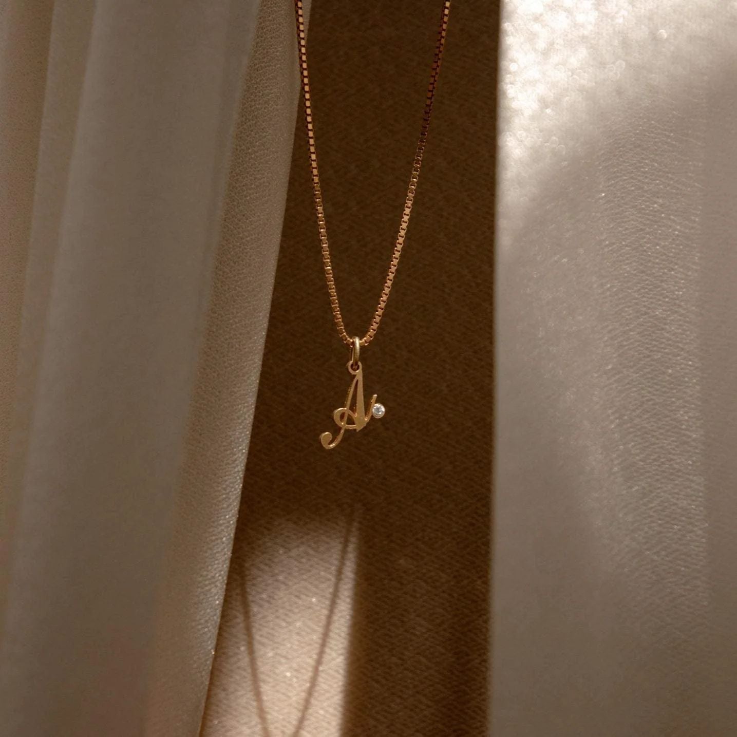 Collar Initial Birthstone
