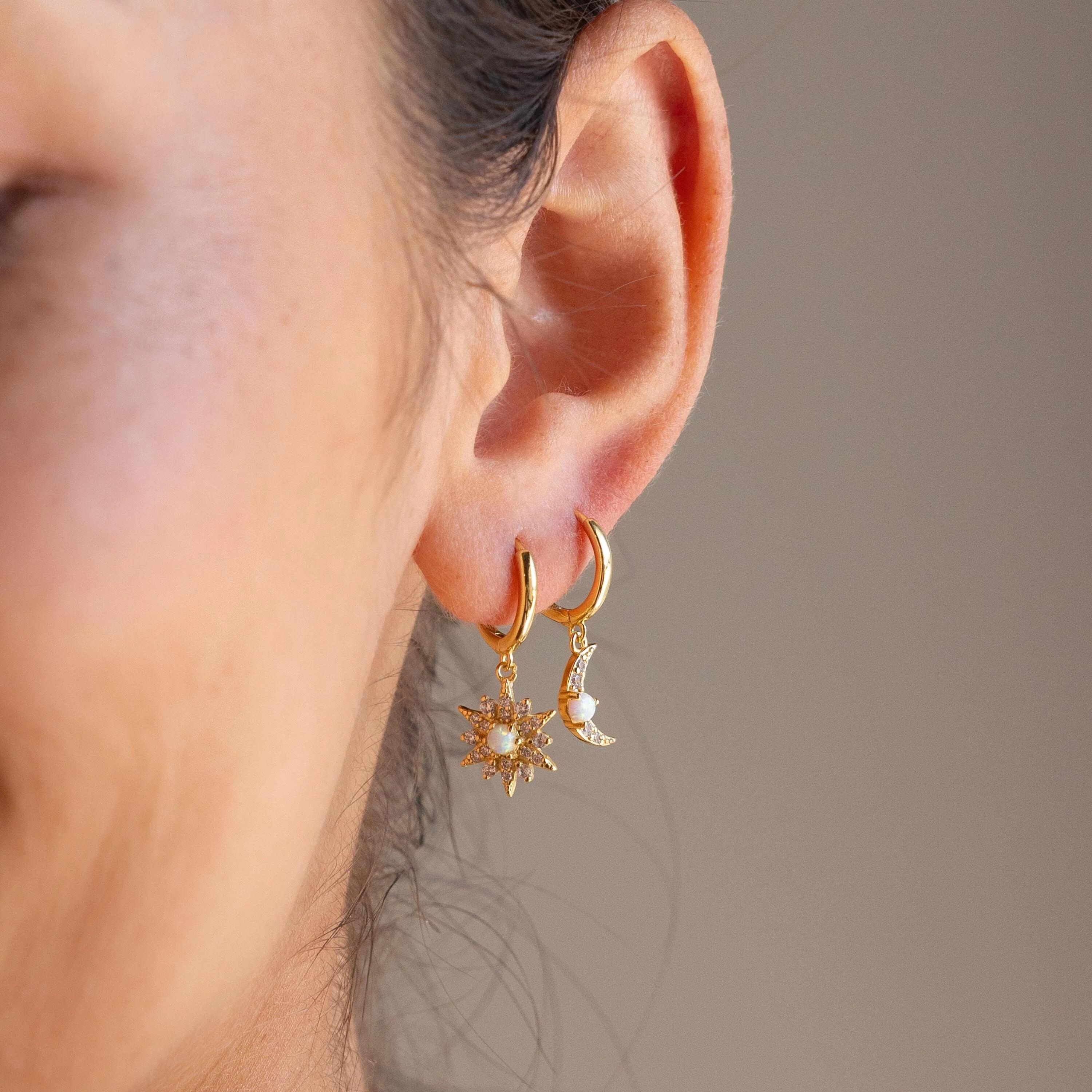 Star Moon  Earring