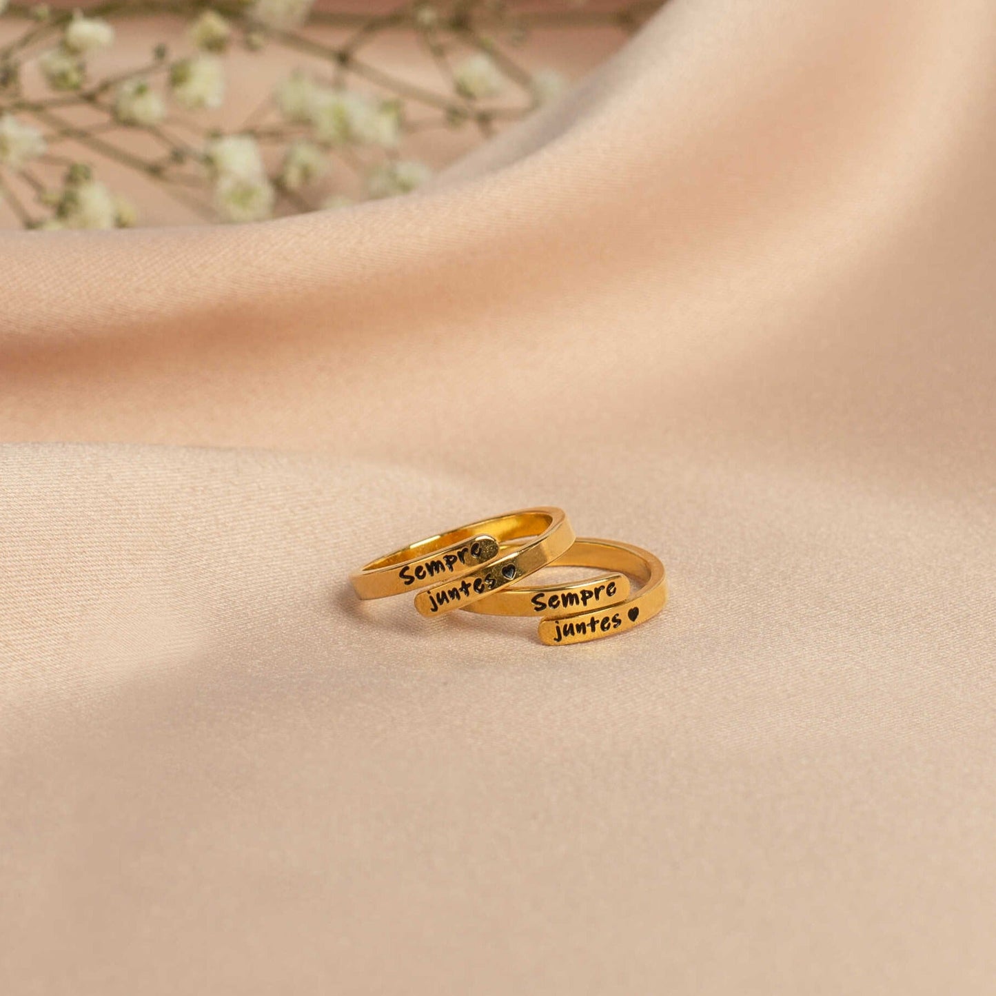 2 Anillos "Sempre juntes" (Catalán/Valenciano)