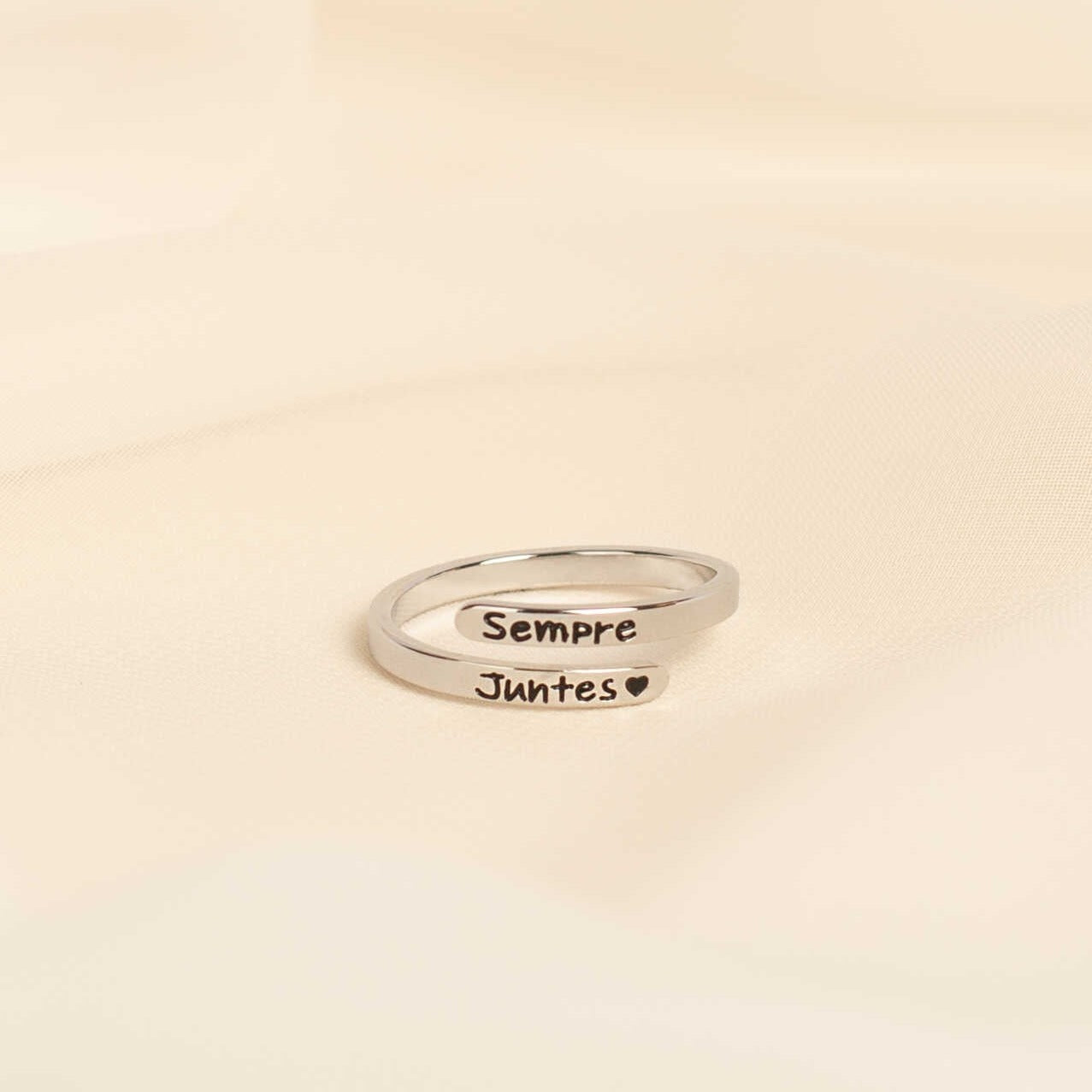 2 Anillos "Sempre juntes" (Catalán/Valenciano)