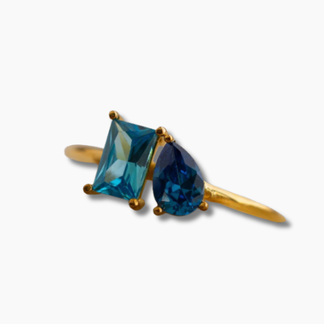 Anillo Toi et Moi Birthstone