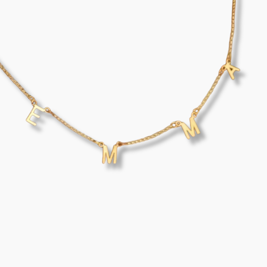 Collar Alice Letter Name