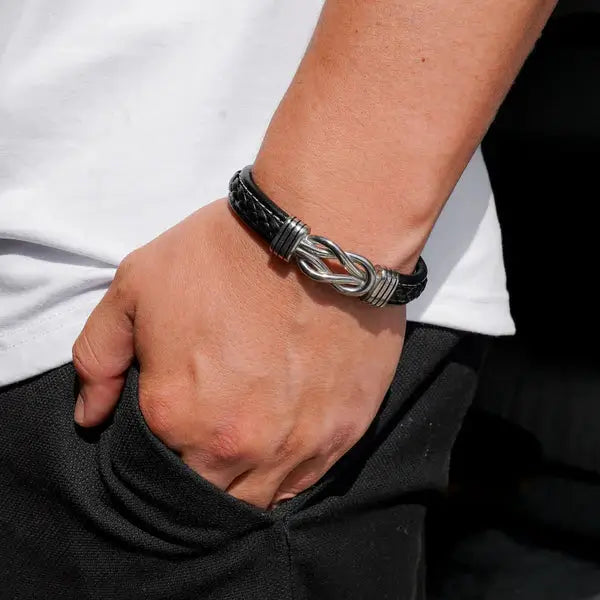 A MI HIJO | UNIDOS PARA SIEMPRE | PULSERA DE CUERO