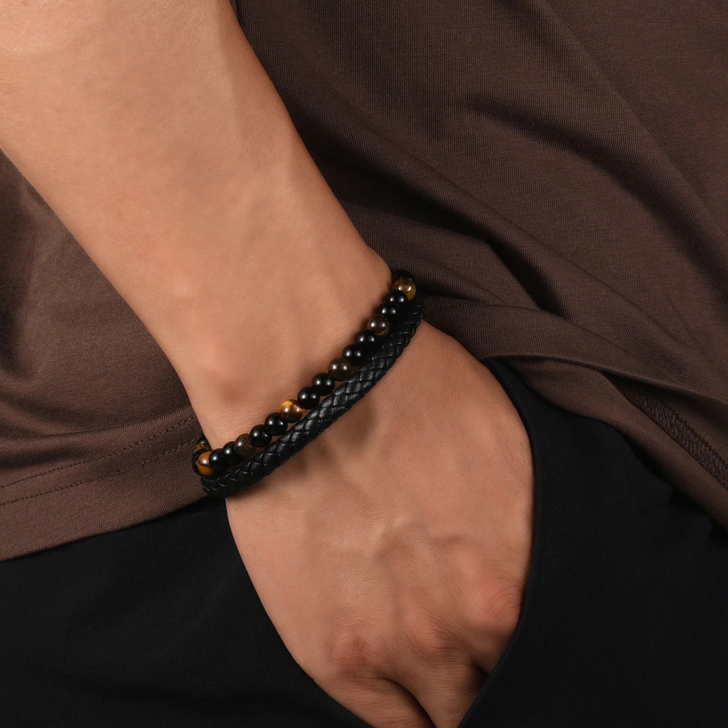 El Guardián – Pulsera de Protección con Ojo de Tigre para Hijo
