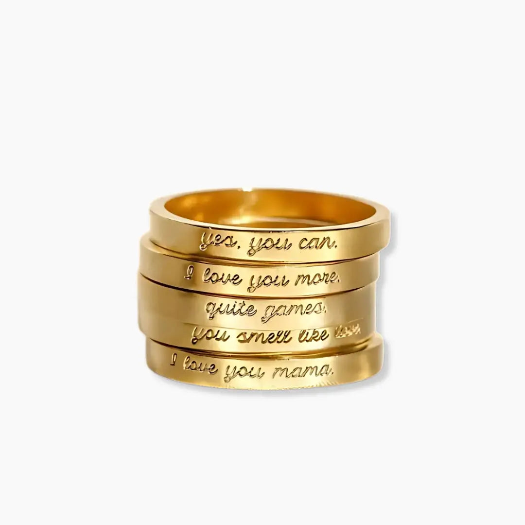 Anillo Fino con Mensaje
